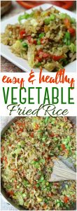 Easy and Healthy Vegetable Fried Rice