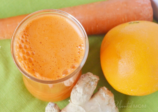 This healthy Orange of the Rainbow Juice will give your body an amazing boost of nutrients while tasting amazingly light.  #juice #juicing #healthy #nutrients #diet  