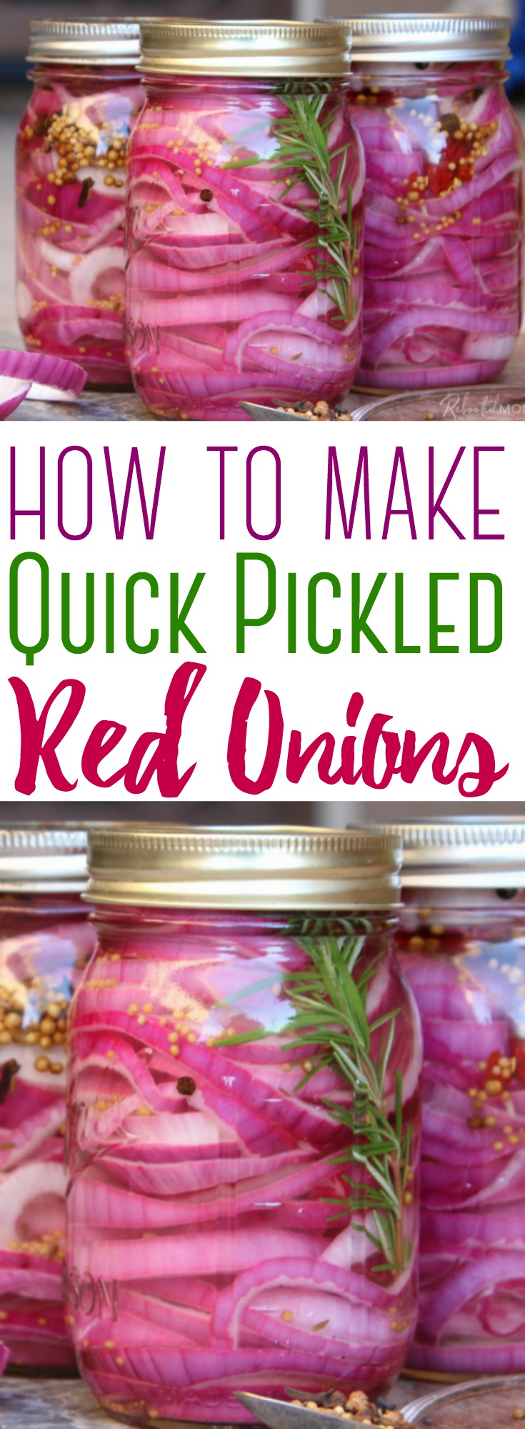 Learn how to make the best quick-pickled red onions, with a flavorful brine that can be easily adapted to suit your taste! These pickled red onions compliment any meal!
