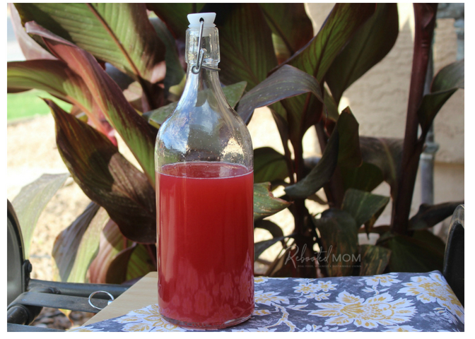 This homemade rhubarb syrup requires 3 simple ingredients and is delicious when added on top of yogurt, in beverages or drizzled over ice cream. Simmer down longer if you desire a thicker syrup.