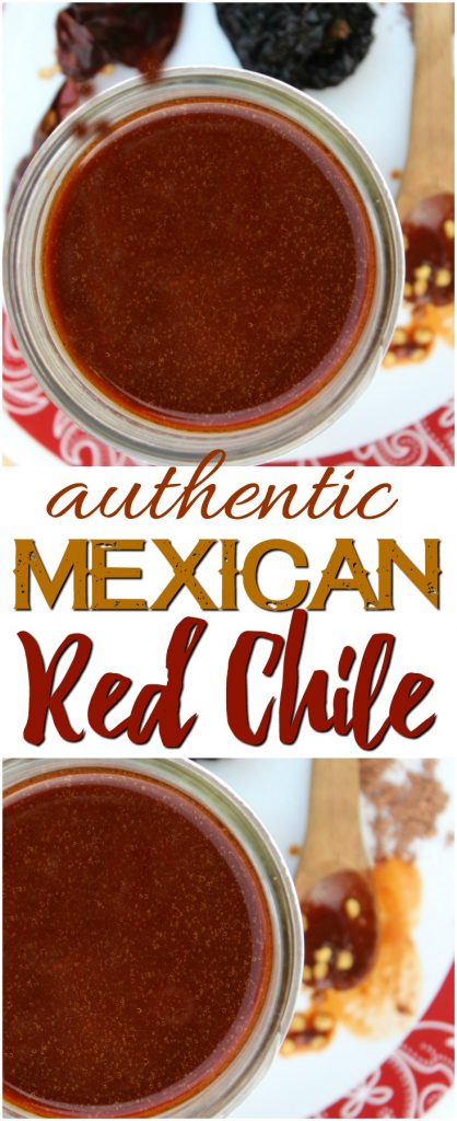 Authentic Mexican Red Chile Sauce