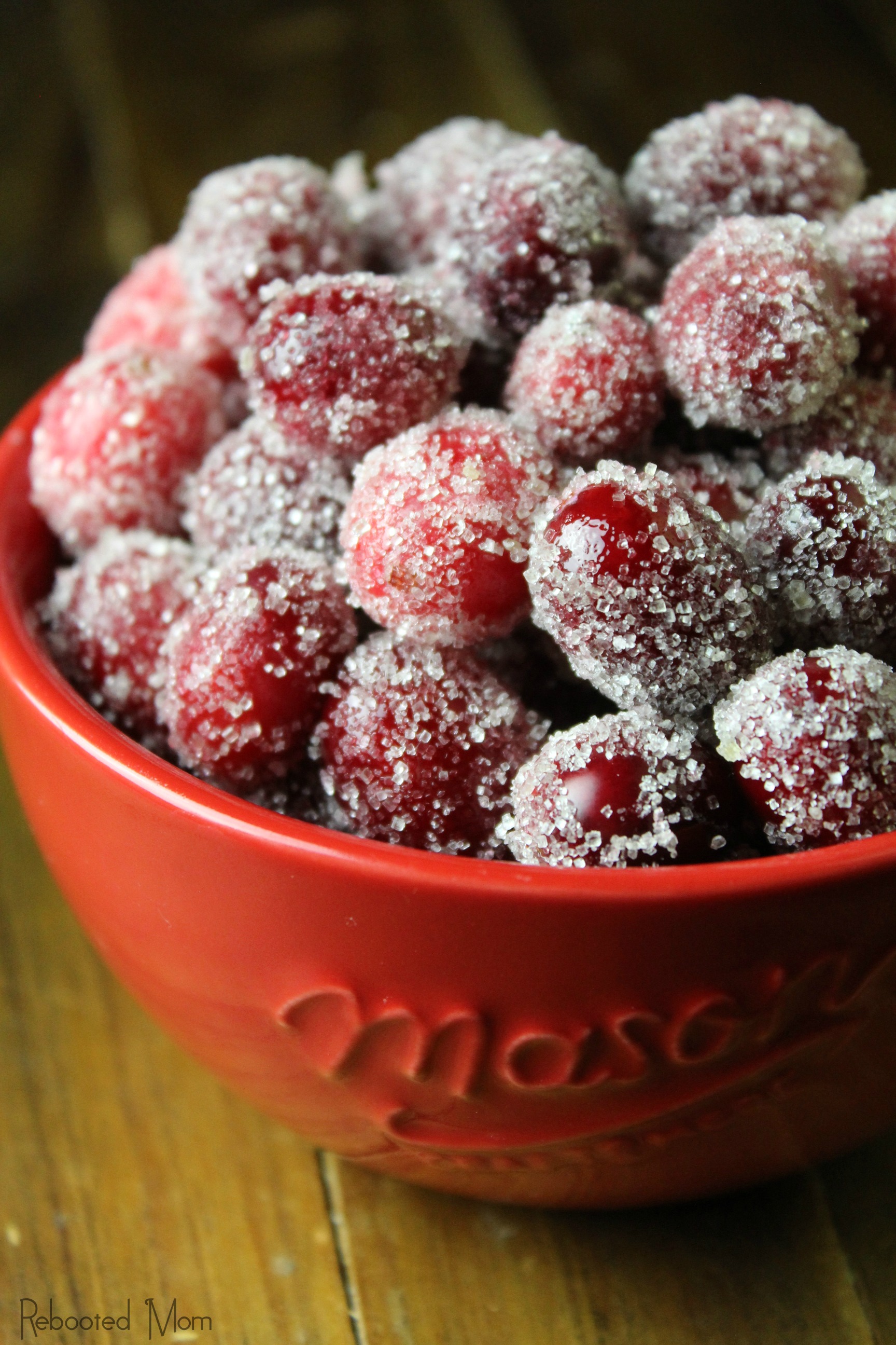Learn how to make sugar covered cranberries. These morsels of yum are a combination of tangy and sweet and make a delicious appetizer or snack!