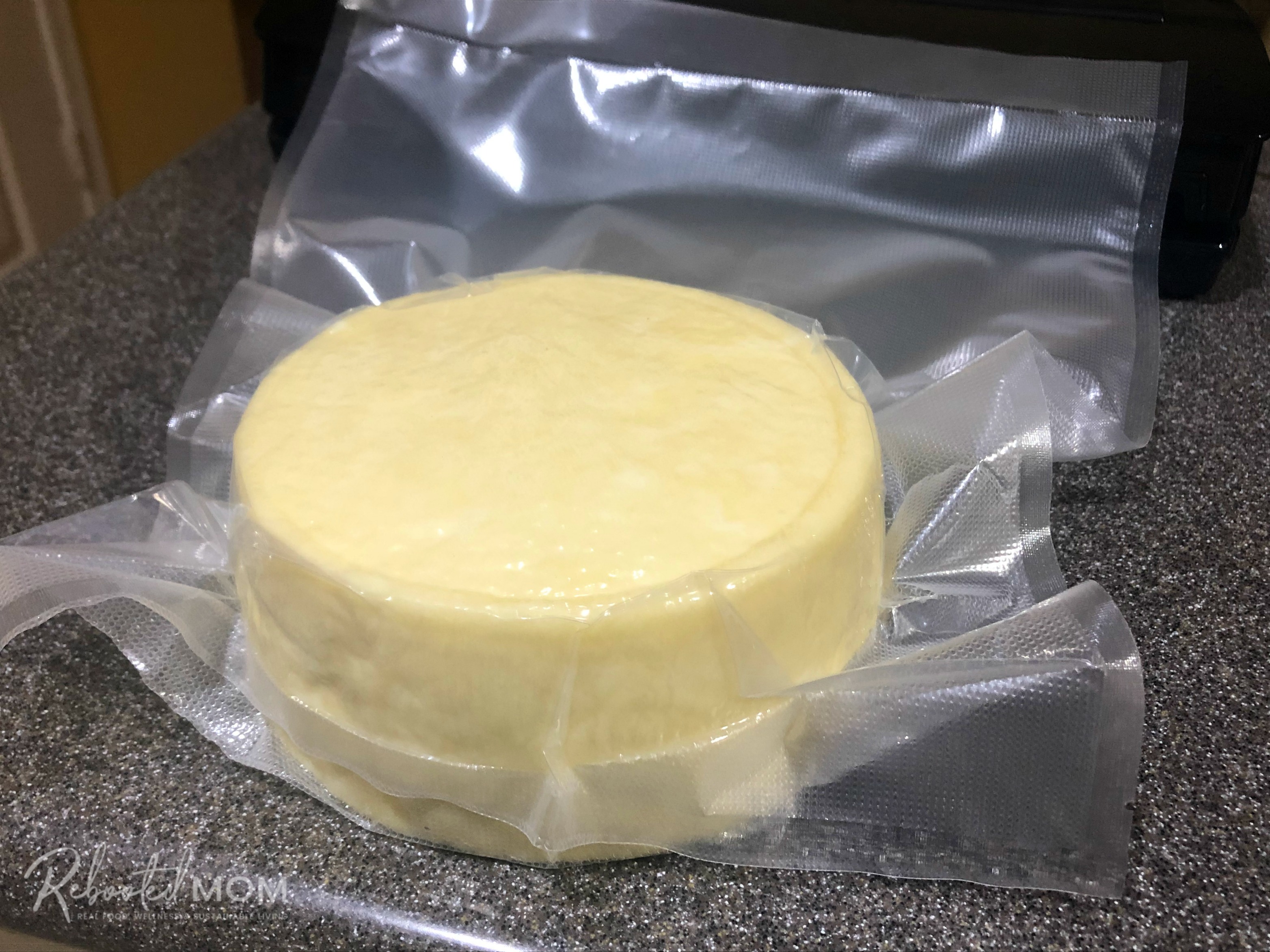 Monterey Jack Cheese - allow cheese to dry, then vac seal