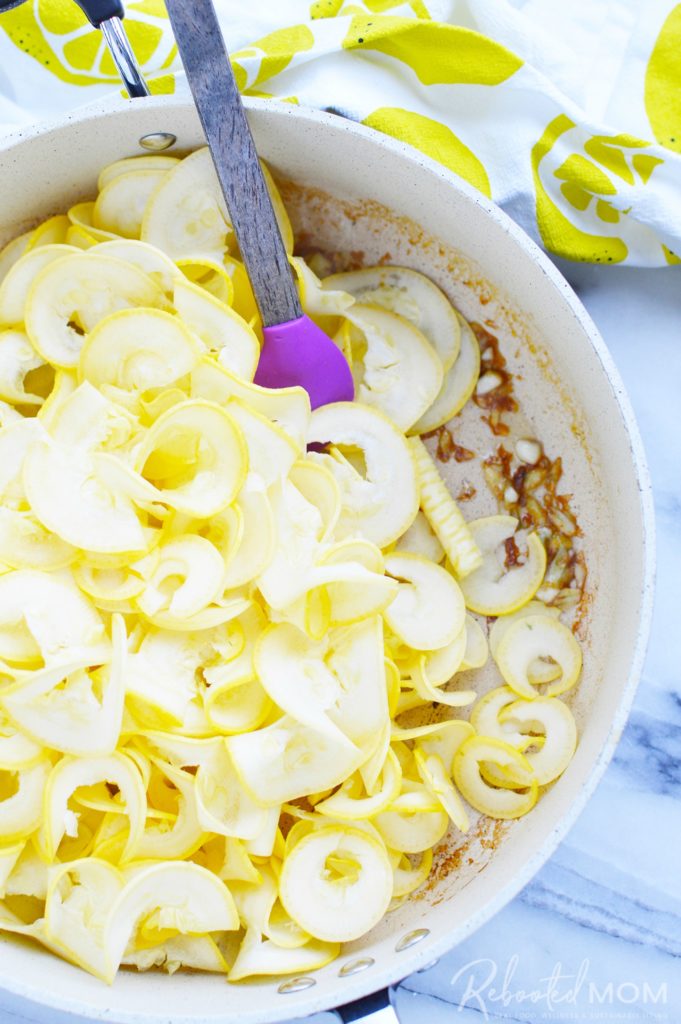 Sautéed Yellow Squash Ribbons
