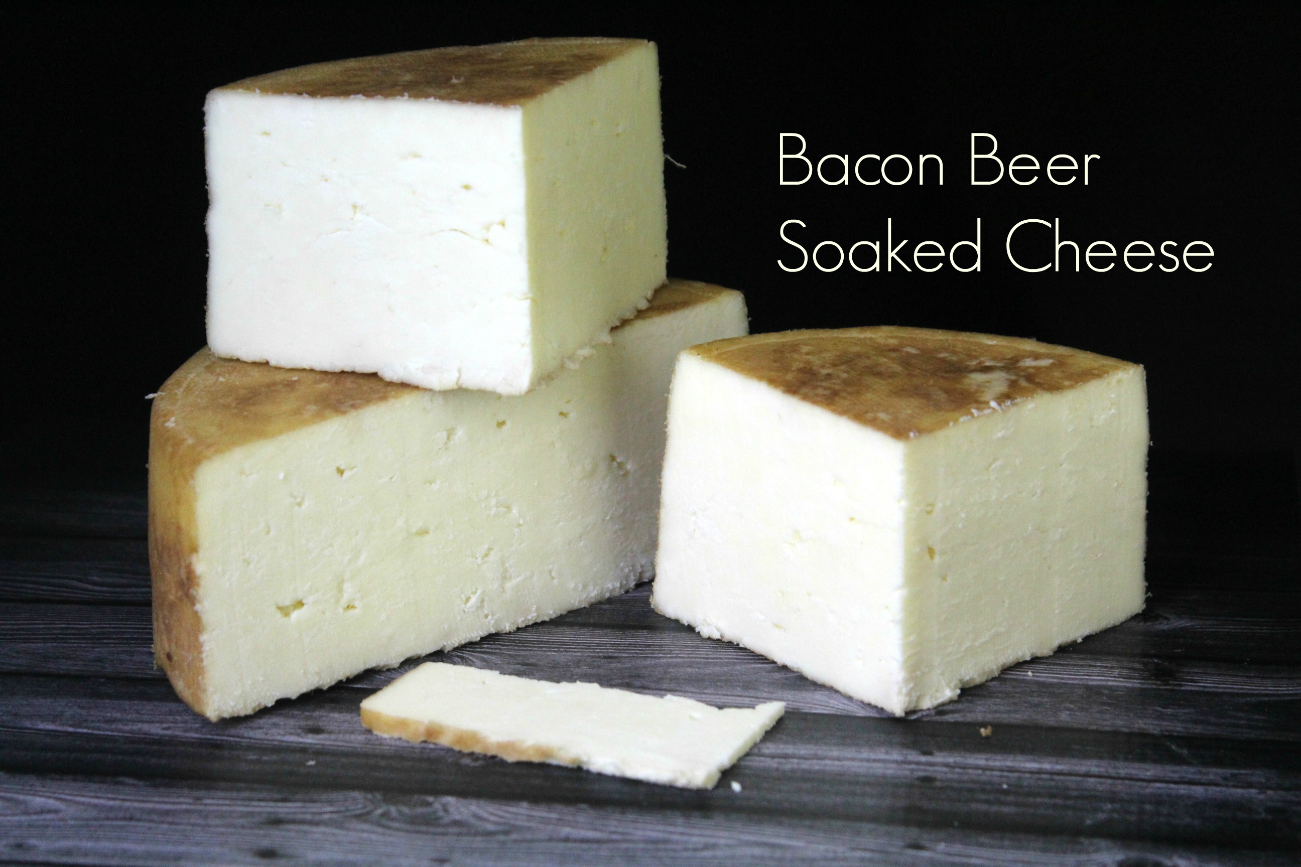 Bacon beer soaked cheese - such a flavorful and rich infusion to a fresh wheel of your favorite creamy Jack cheese, taking it to new levels!