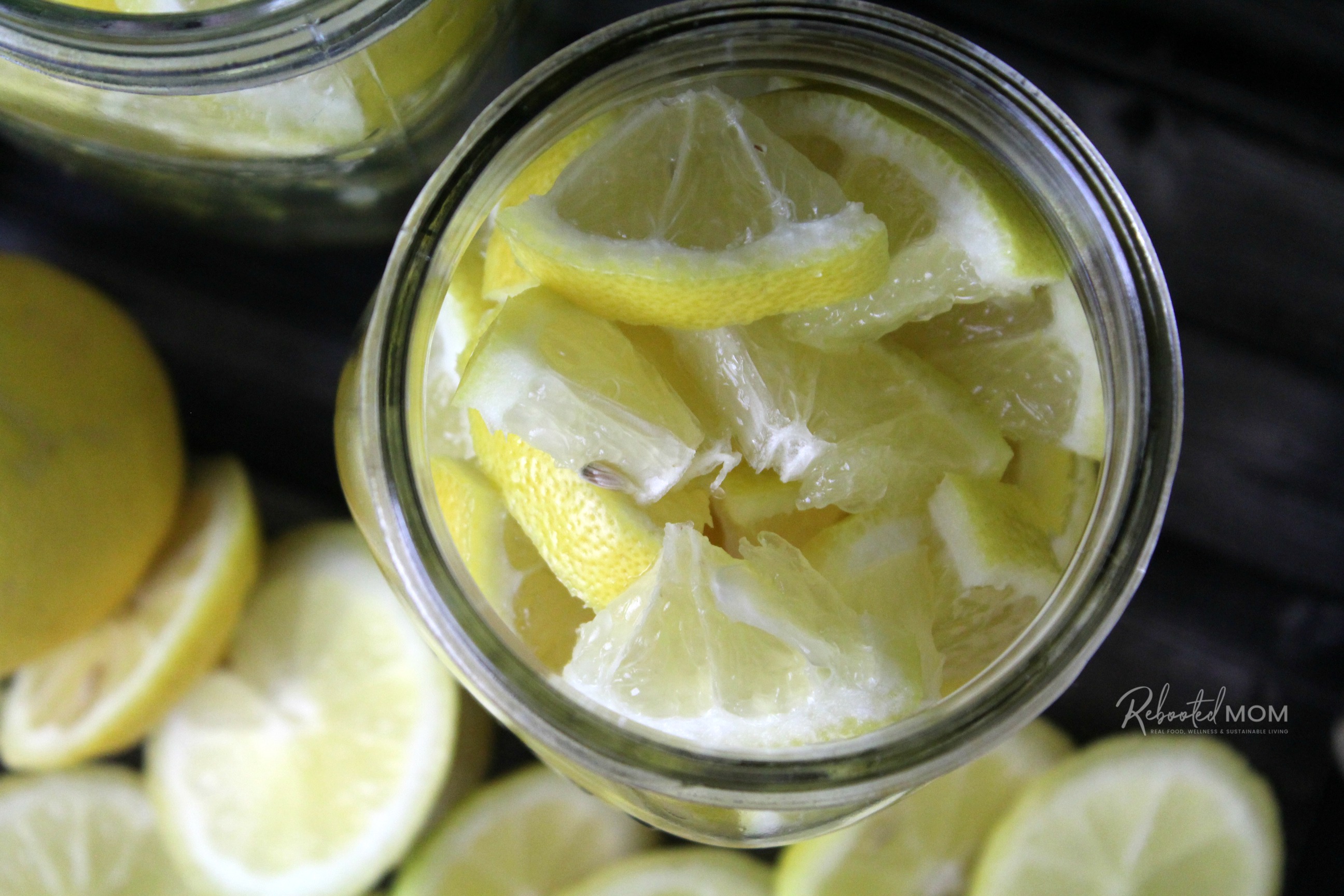 Fermenting lemons  \\ An amazing condiment, preserved lemons (fermented lemons) have added probiotics and are a wonderful addition to vegetable, pasta, meat and salad dishes.
