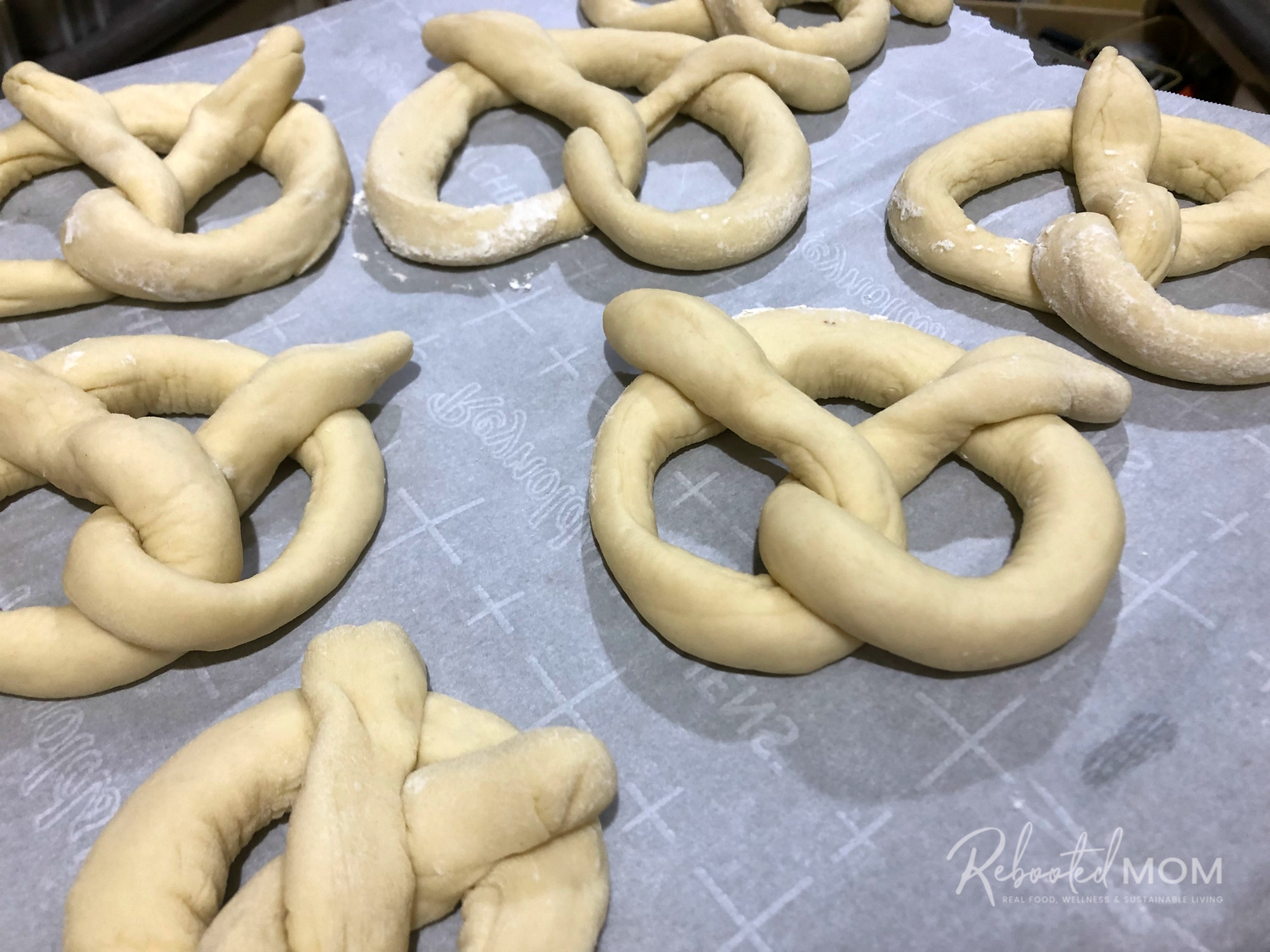 Shaping sourdough pretzels