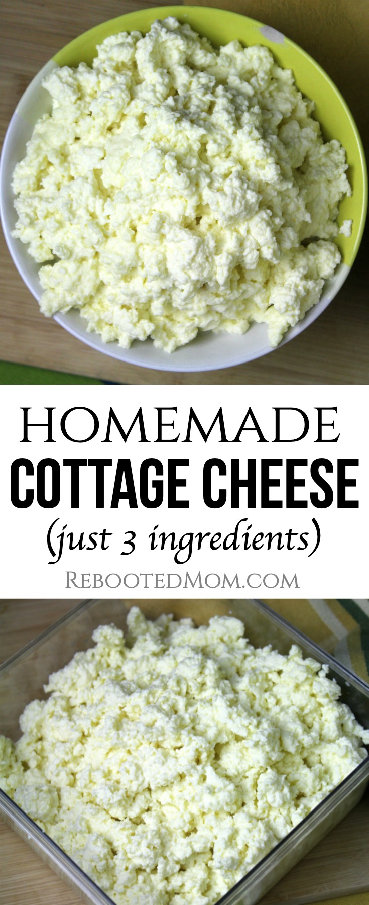 Homemade Cottage Cheese - Rebooted Mom