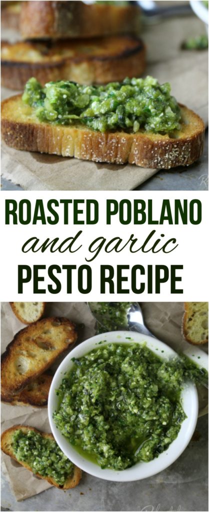 Roasted Poblano and Garlic Pesto