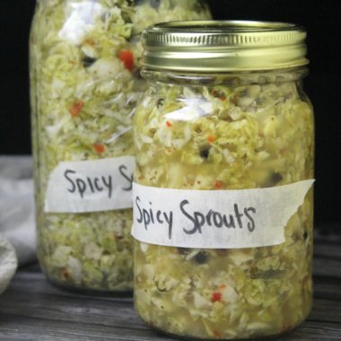 Fermented Brussels Sprouts Relish