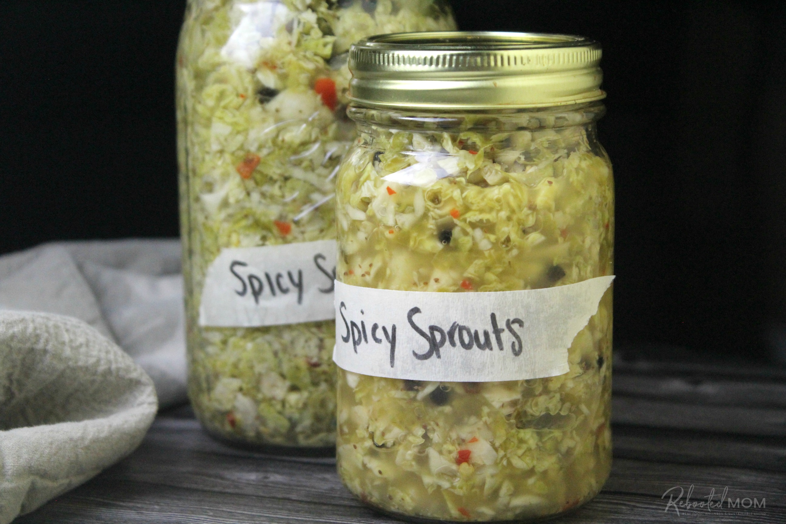 Spicy Fermented Brussels Sprouts Relish
