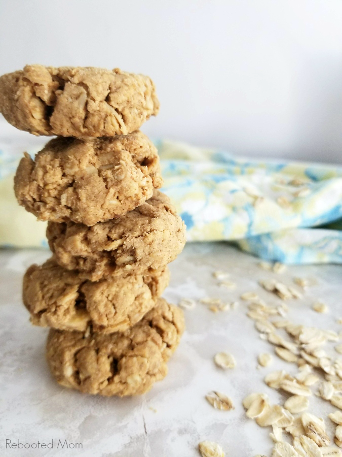 Flourless Oatmeal Peanut Butter Cookies