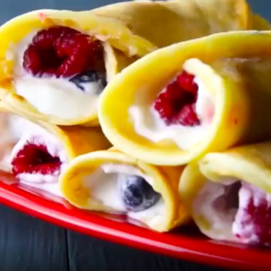 Breakfast Protein Crepes