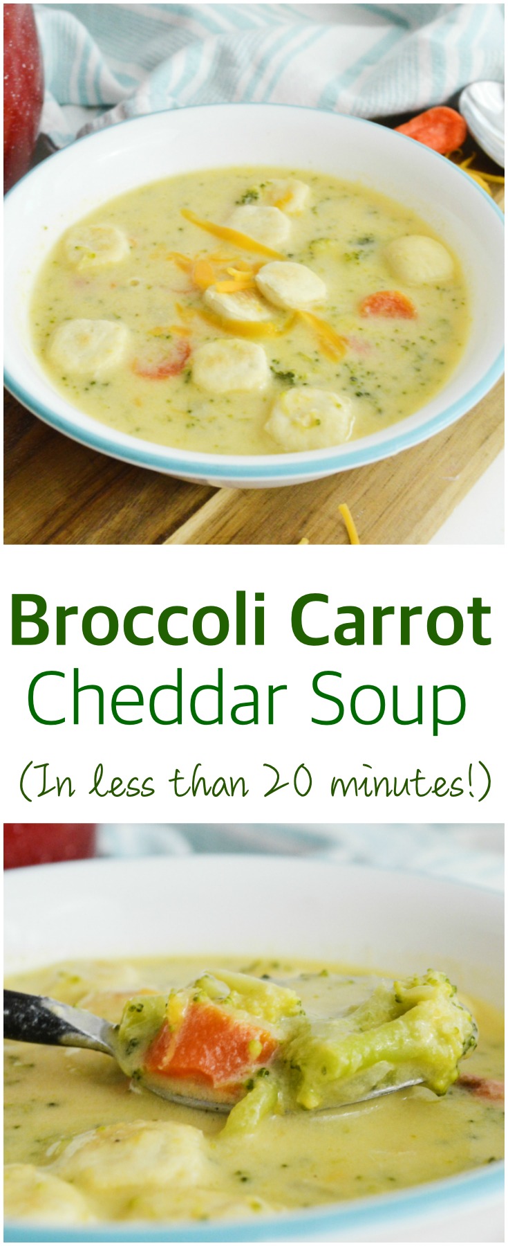 Broccoli Carrot Cheddar Soup