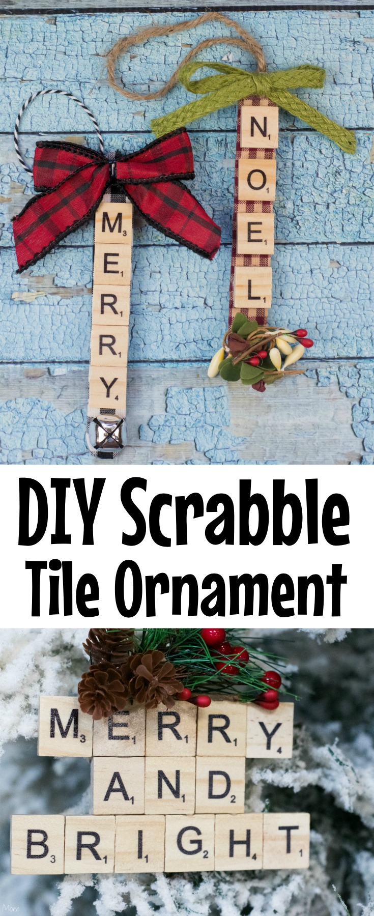 DIY Scrabble Tile Ornament