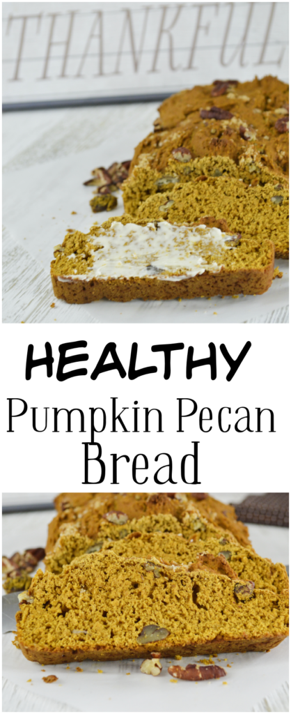 Healthy Pumpkin Pecan Bread