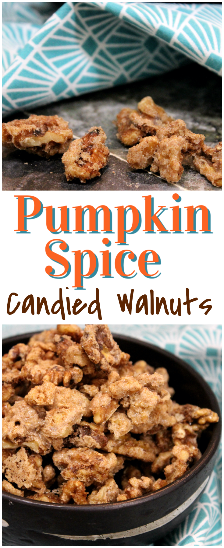 Pumpkin Spice Candied Walnuts