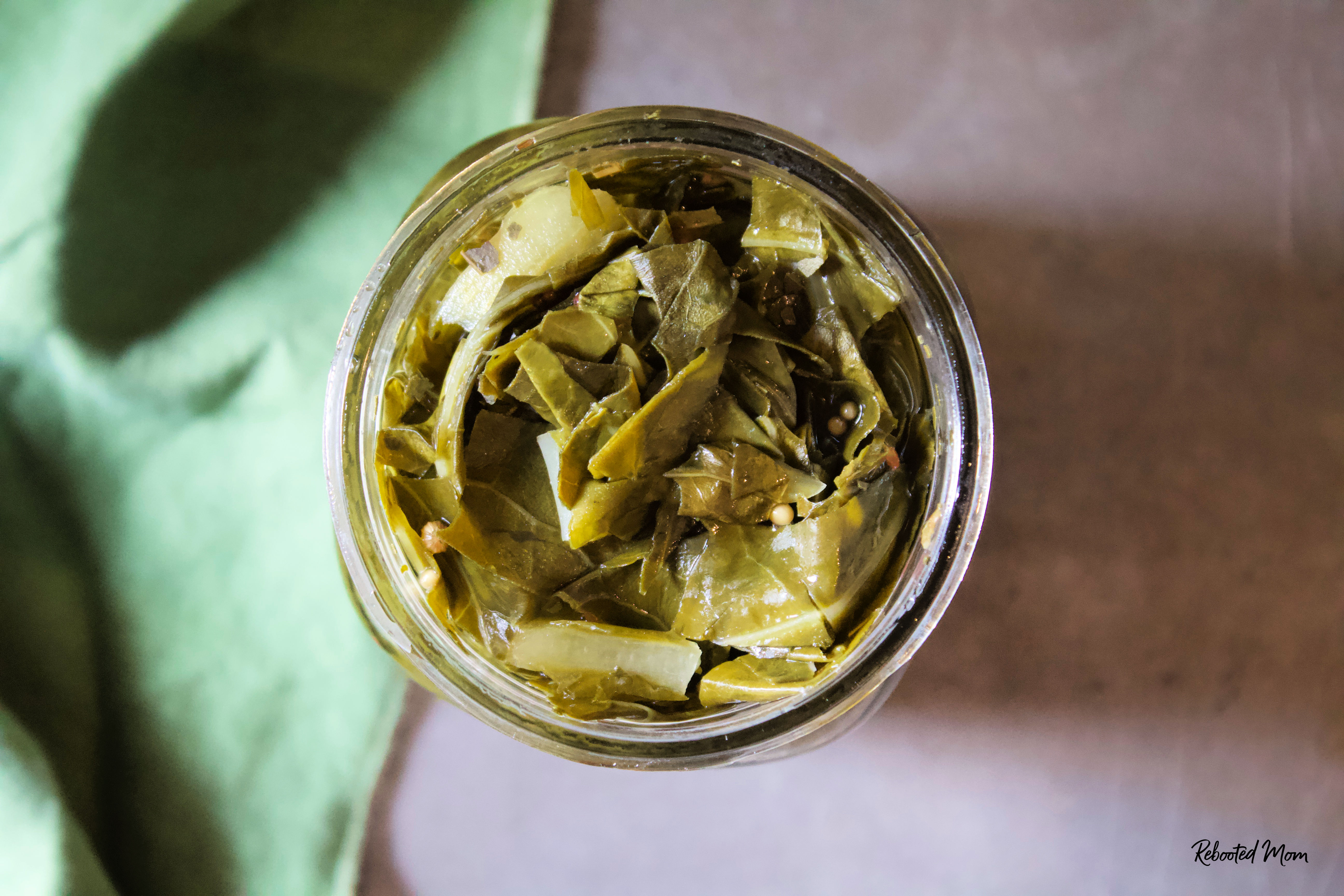 Pickled Collared Greens