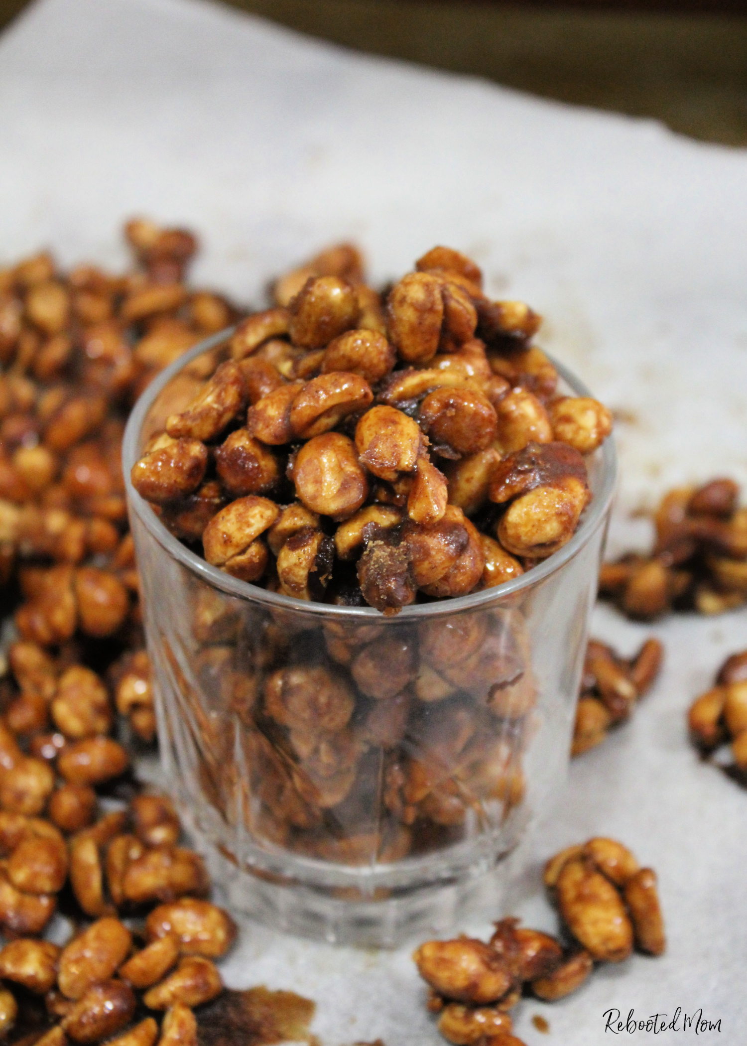 Bourbon Candied Peanuts are addictive, delicious and super easy to throw together - they make the perfect sweet snack and an even better gift for the holidays!  