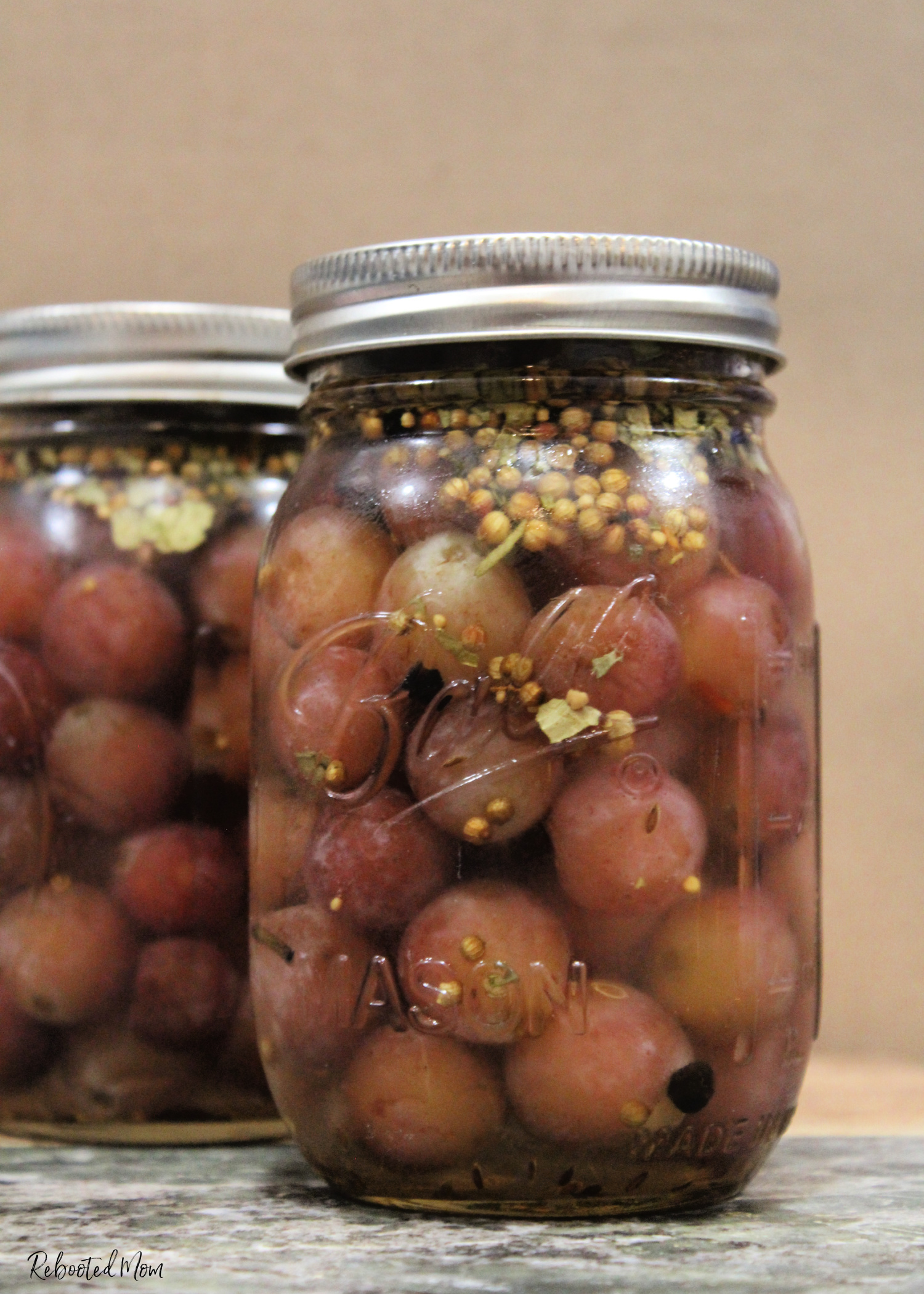 Quick Pickled Grapes