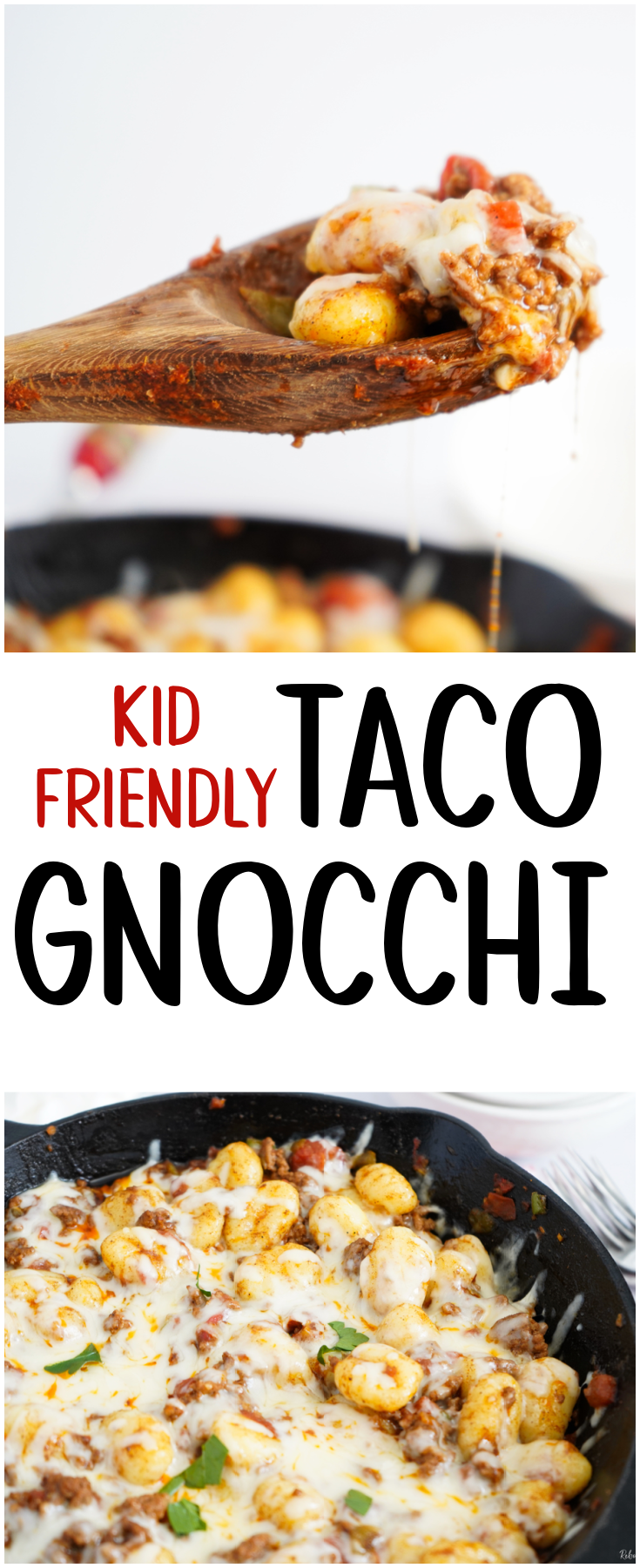 Taco Gnocchi takes regular gnocchi and elevates it up a level to an easy, delicious, kid-friendly dinner ready in 20 minutes with just 5 ingredients!