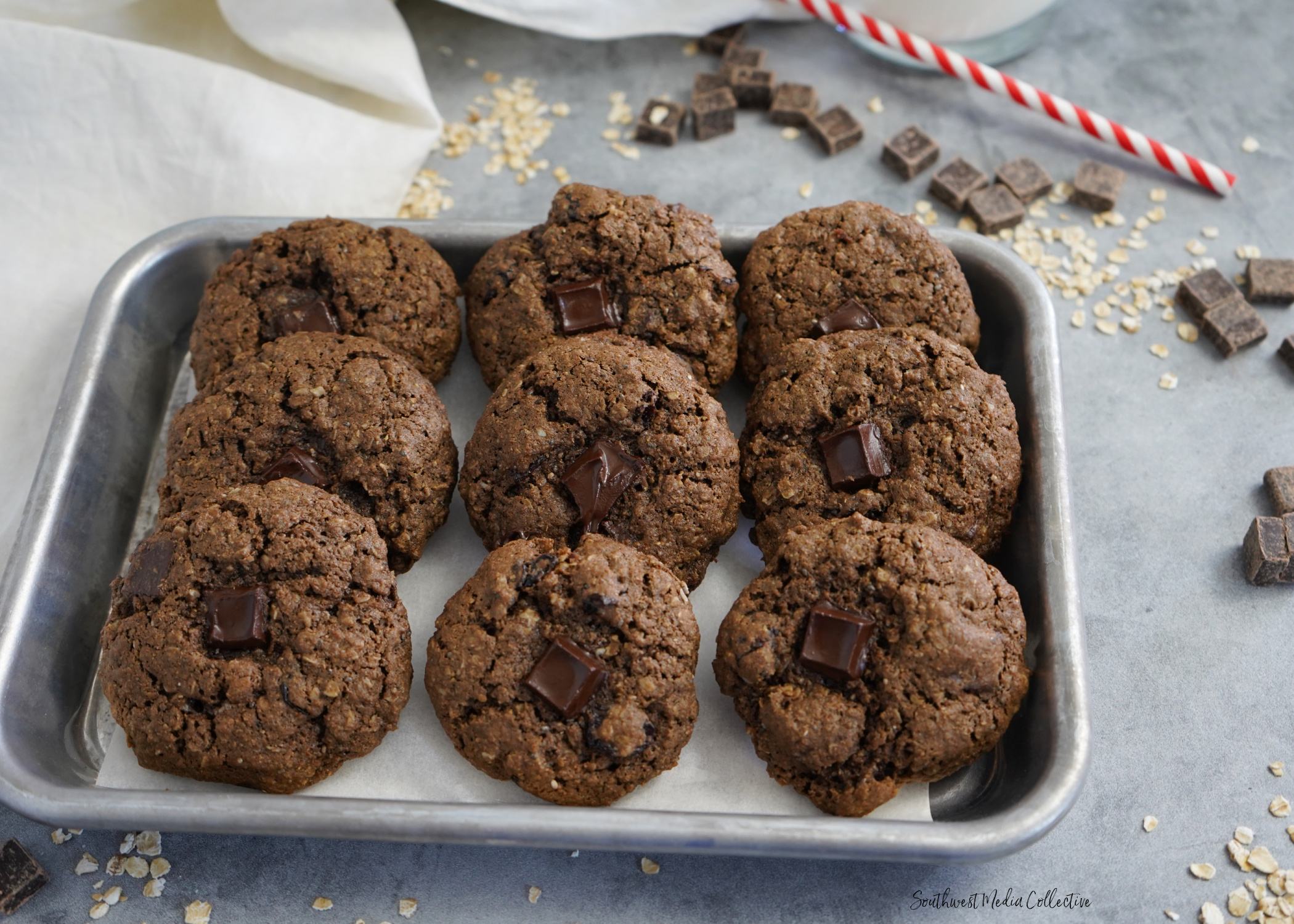 Step by step directions to make these delicious, decadent Healthy Cherry Chocolate Cookies - you won't know how you ever lived without them!