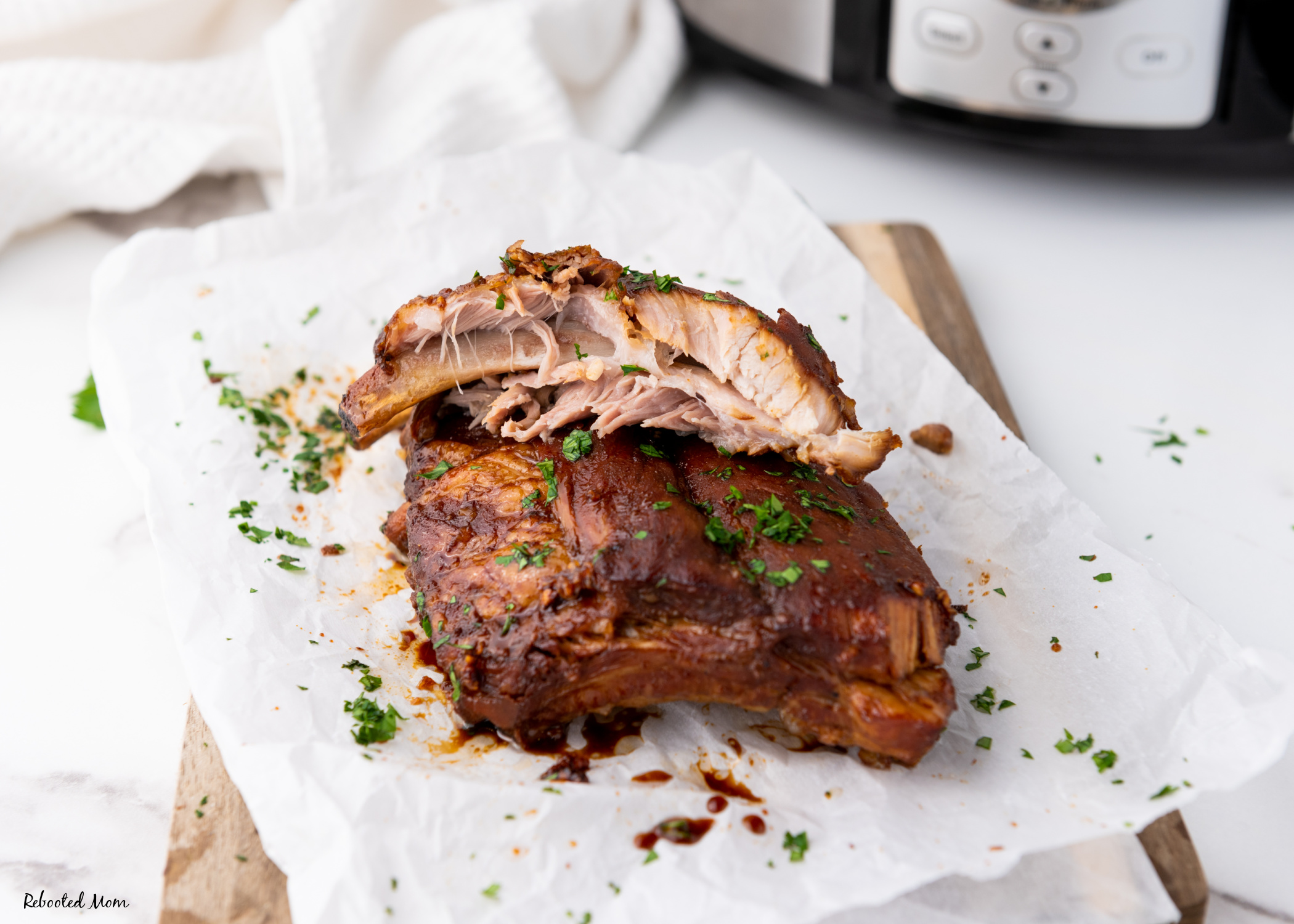 Slow Cooker Soy Spareribs come together easily with a handful of simple ingredients that result in the most addictive, flavorful ribs you'll ever try!