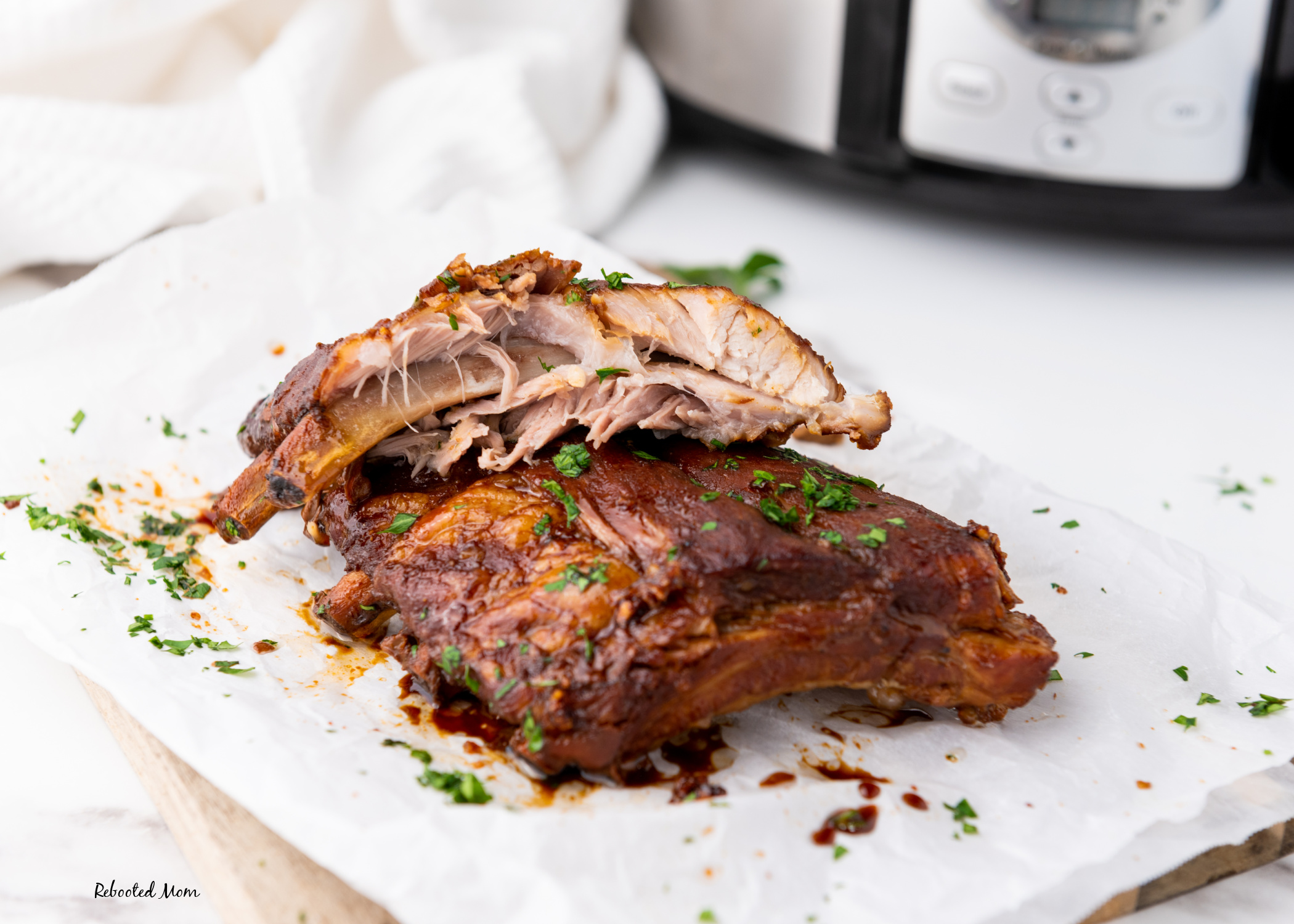 Slow Cooker Soy Spareribs come together easily with a handful of simple ingredients that result in the most addictive, flavorful ribs you'll ever try!