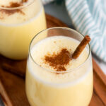 This homemade eggnog is rich, delicious, creamy, and easy to make - not to mention it tastes so much better than store-bought!