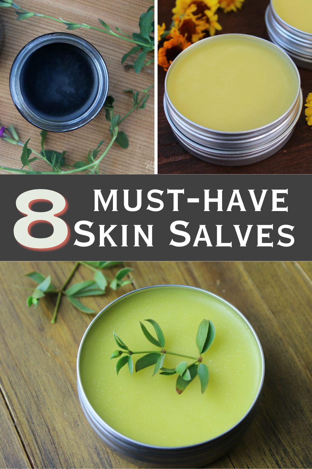 8 of the best must-have skincare salves to support healing and healthy skin in a variety of areas. Learn how to make them at home, today!