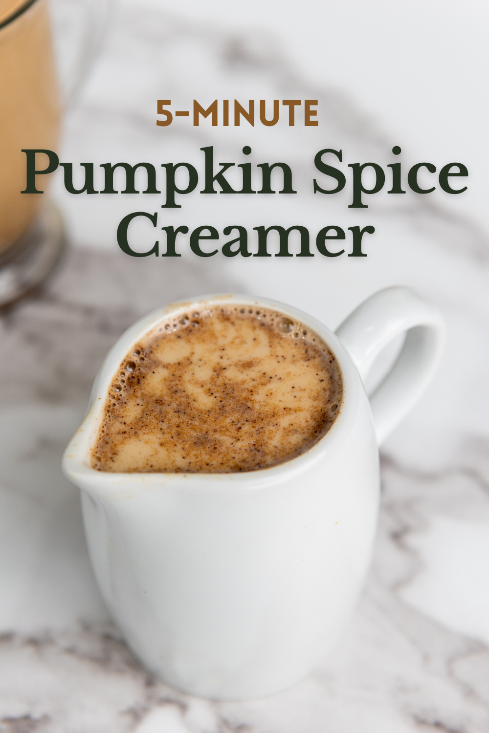 Homemade Pumpkin Spice Creamer wraps up all of the best flavors of fall in an easy-to-make creamer for your favorite cup of coffee or tea!