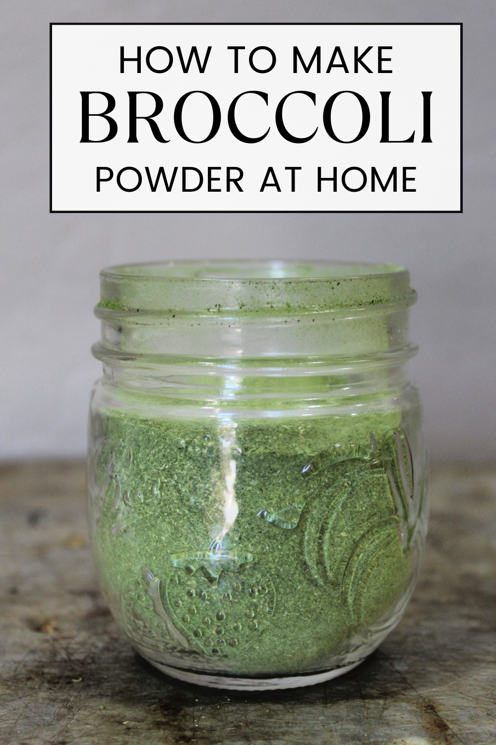 Learn how to make broccoli powder quickly and easily at home - not only is it a great way to preserve an abundance of your harvest, it's a wonderful way to sneak veggies into your children's diet!