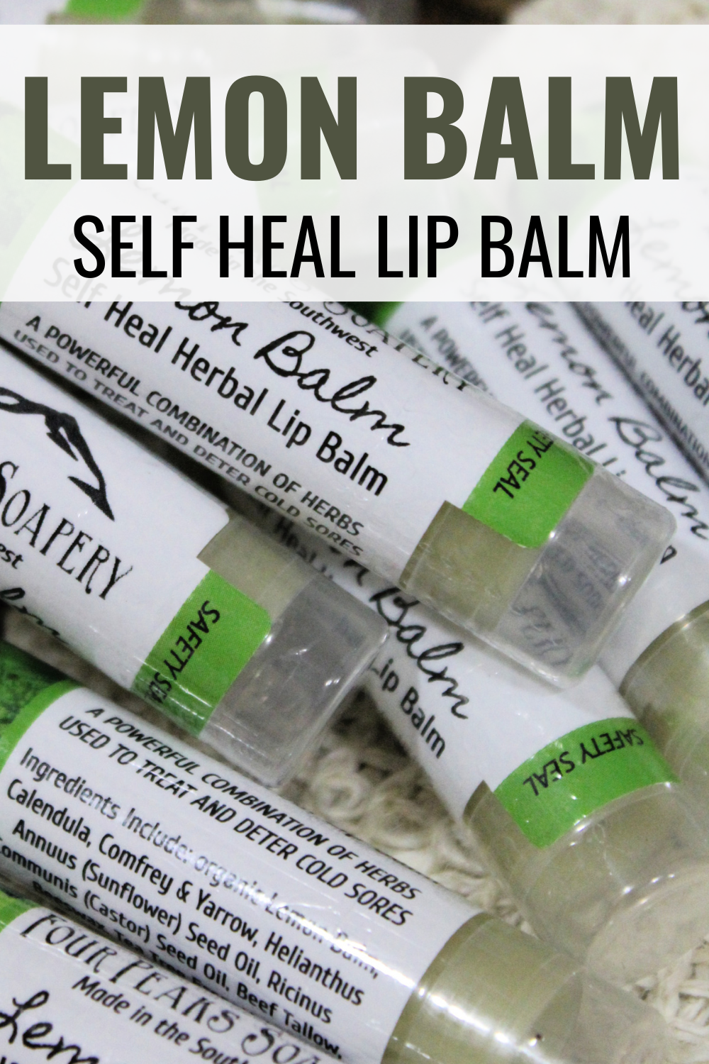 Lemon Balm is a powerful antiviral, and great way to ward-off cold sores! Learn how to make this Self Healing Lemon Balm Lip Balm to support healthy lips!
