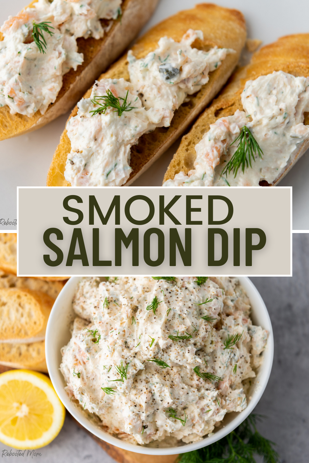 This Smoked Salmon Dip comes together with a few basic staples to create a dip that's perfect on toast or crostini - as an appetizer for parties or your Holiday table!