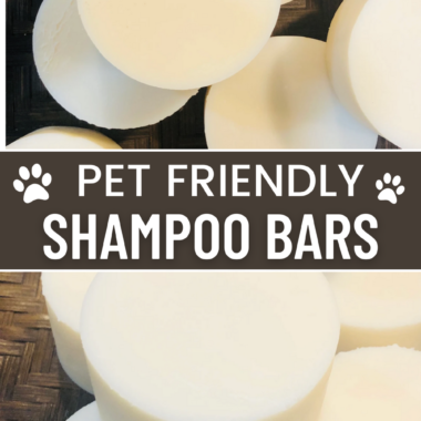 A natural, pet friendly pet shampoo that's great for your furry friends! Learn how to make your own dog shampoo bars with this cold process soap recipe!